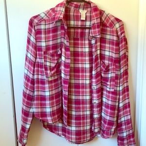 Forever 21 Pink/Red Flannel